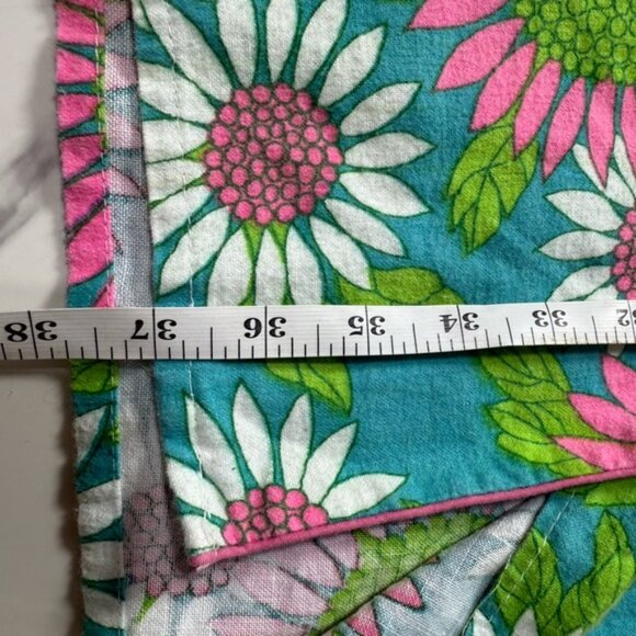 PM Lounge Retro VTG‎ Floral Night Shirt Cotton Multi Color Women’s Size M/L - Picture 5 of 7